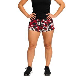CAMO Sport Women’s Red Camo Print Shorts | Size XL